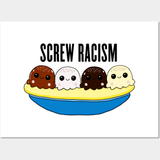 Screw Racism Posters and Art